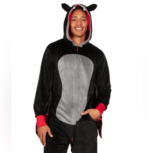 NWT Tipsy Elves Men’s Bat Costume Onesie Size M - Picture 10 of 13